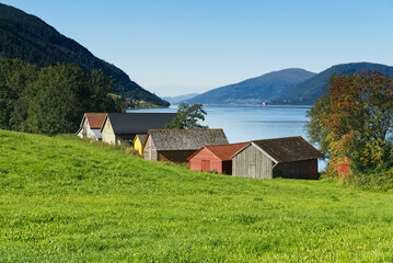 Nordfjordeid mit Fischerhütten - Norwegen