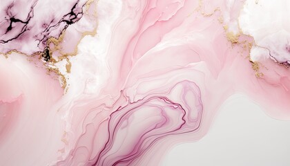Pink white marble texture background pattern created with generative AI technology