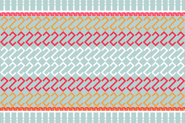 Thai Sarong textile ethnic pattern. Asian, Thai, Indonesian, Myanmar, Laos, Brunei, Sri Lanka, Singapore style. Design for wallpaper, carpet, clothing, fabric, fashion, textile, texture, home decor.