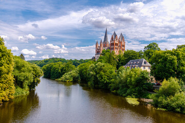 Limburg an der Lahn mit dem berühmten Dom in Hessen