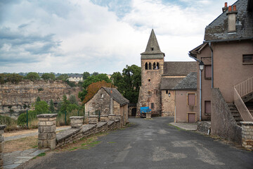 Canyon of Bozouls and its architecture in Aveyron, France
