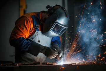 Sparks Fly: The Art of Industrial Welding. Generative Ai