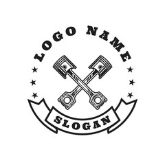 The Piston Graphic Logo Design