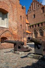 Fototapeta na wymiar 13th century medieval Kwidzyn Castle, monumental brick gothic castle, Kwidzyn, Poland