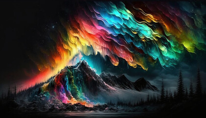 aurora borealis multi colorful 02