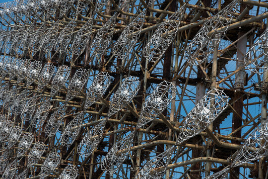 Giant metal structure for military purposes. Abandoned heritage of the USSR., Secret Duga radar in Chernobyl 