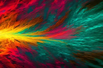 Foto auf Acrylglas Gemixte farben Abstract Organic Colorful Background Wallpaper Design. Generative AI