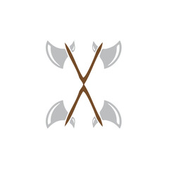 Axes viking sword and arrow