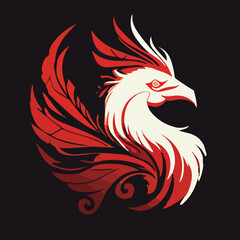 dashing and awesome rooster vector illustration art