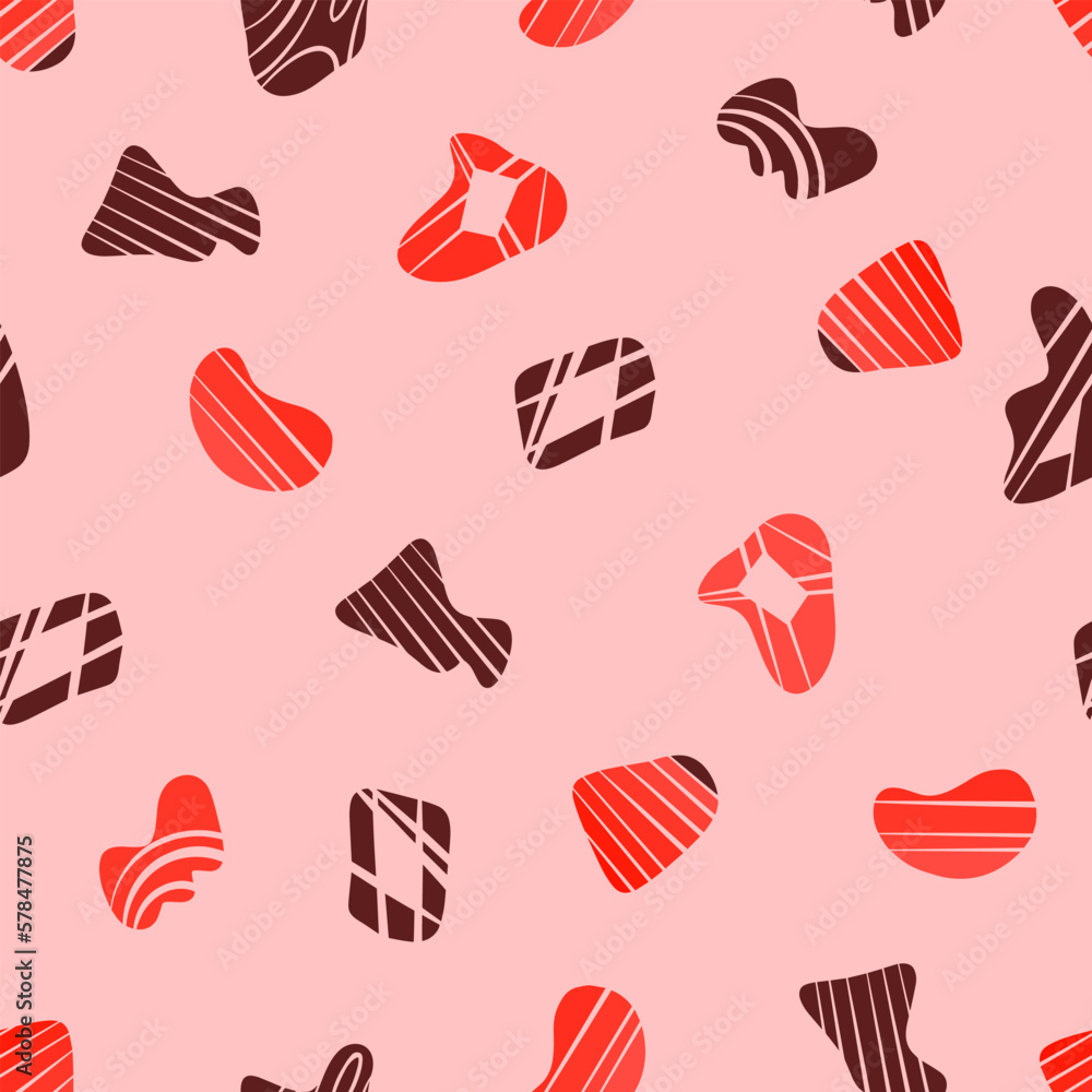 Poster abstract seamless pattern in abstract style. fashion sketch. tile design.