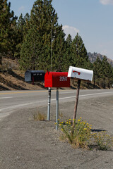 mailbox in the mountains