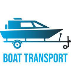 Obraz premium flat icon vector boat transportation