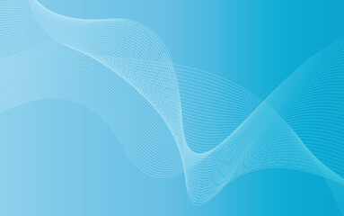 colorful wavy line abstract background, vector illustration