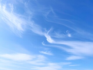 Sky clouds, scenic heaven cloudscape.