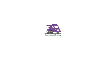Truck delivery abstract business logo design