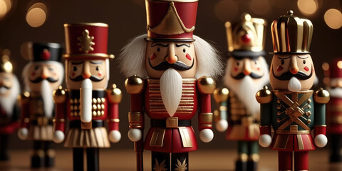 holiday nutcracker close up shot made by generative ai