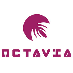 Octavia o letter abstract logo design