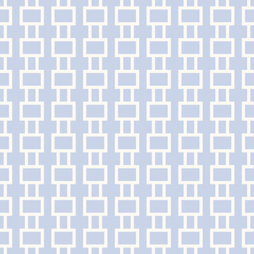 Subtle Vector Geometric Seamless Pattern. Abstract Background With Lines, Rectangles, Blocks, Repeat Tiles. Simple Light Blue Graphic Texture. Design For Decor, Print, Wallpaper, Textile, Package