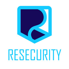 Naklejka premium Resecurity business logo design
