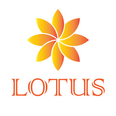 Obraz premium Lotus abstract flower logo