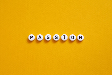 Passion - word concept,text