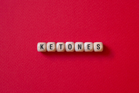 Ketones - word concept on cubes