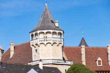 Turm der Rosenburg im Innenhof