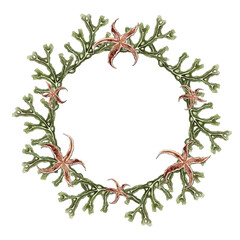 Naklejka premium wreath of fucus