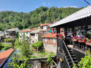 Village of Delchevo, Blagoevgrad region, Bulgaria - obrazy, fototapety, plakaty