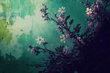 Obraz na płótnie Canvas Simple Spring Grunge Background Texture - Spring Grunge Backdrops Series - Spring Grunge Wallpaper created with Generative AI technology