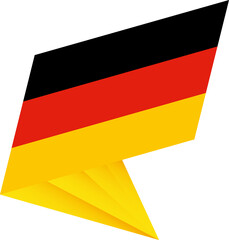 Flag of Germany, modern pin flag