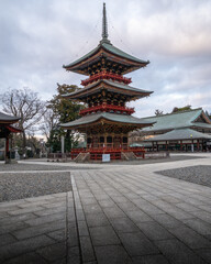 千葉県成田市　早朝の成田山新勝寺