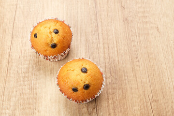 Delicious Vanilla Muffins with choco chips
