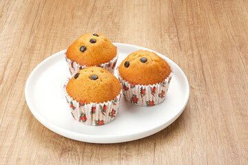 Delicious Vanilla Muffins with choco chips
