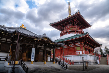 千葉県成田市　早朝の成田山新勝寺