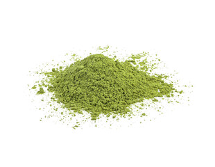 Green Tea powder  on transparent png