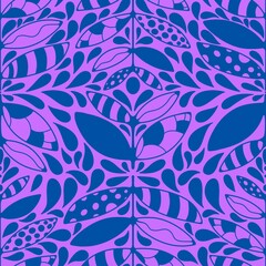 Simple floral seamless leaves pattern for fabrics and wrapping paper and gifts and kids