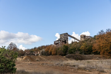 Abandoned zinc mines near to Kirki village North Evros Greece environmental effects.