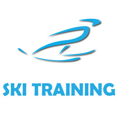 abstract logo design ski training