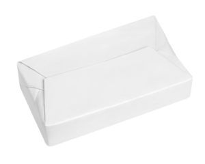 Spread butter wrap box package isolated on transparent background