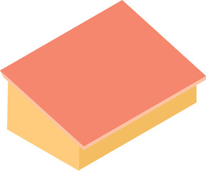 Sloped roof icon isometric vector. New modern roof of residential building icon. Construction and repair concept
