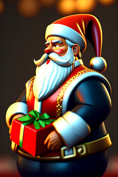 Jolly Santa Claus | High-Quality Images of a Happy Santa for Your Creative Design Projects