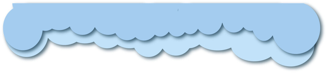  paper cut clouds border