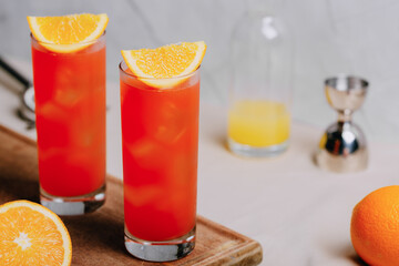 Garibaldi cocktail booze orange and bitter