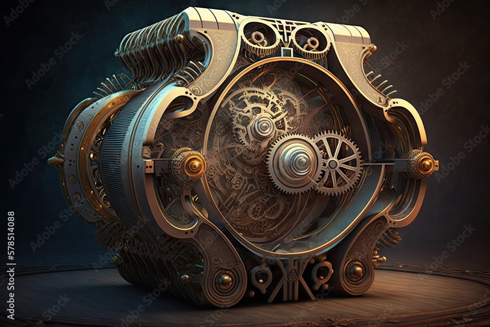 Aufkleber timely magic drifting gears: into clockwork reality generative ai