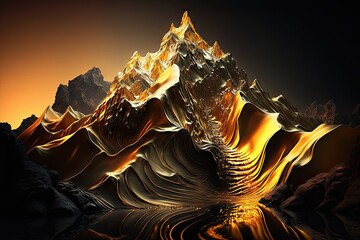 The Glistening Depths of a Golden Mountain Generative AI