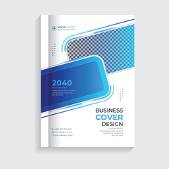 modern creative corporate annual report book cover design