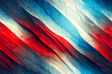Abstract diagonal pattern, red and blue striped background, wallpaper, seamless, generative ai