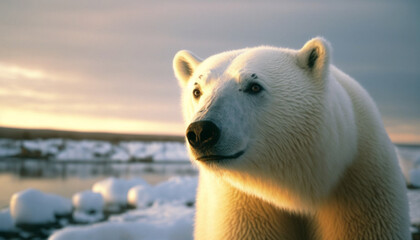 Obraz na płótnie Canvas polar bear portrait