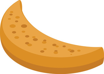 Moon khachapuri icon isometric vector. Food cooking. Cuisine meal